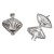 Hanging Shell, 18x20mm, 3 pcs