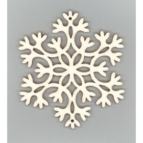 Copo de nieve de madera, 30cm