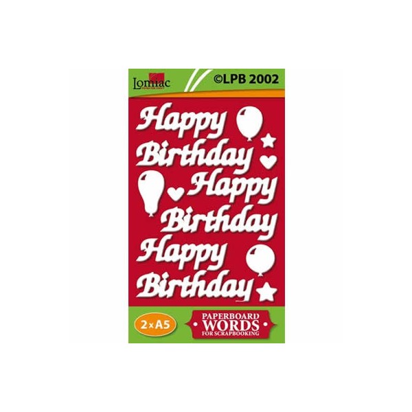 Lomiac - Pre-Cut Paper Birthday