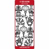 Peel-off Stickers Oriental Designs plata