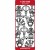 Peel-off stickers Oriental Designs silver