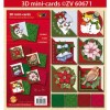 Doodley - Kit Mini tarjetas 3D Natal