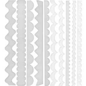 Bazzill Just the edge - Paper Ribbon blanco Avalanche