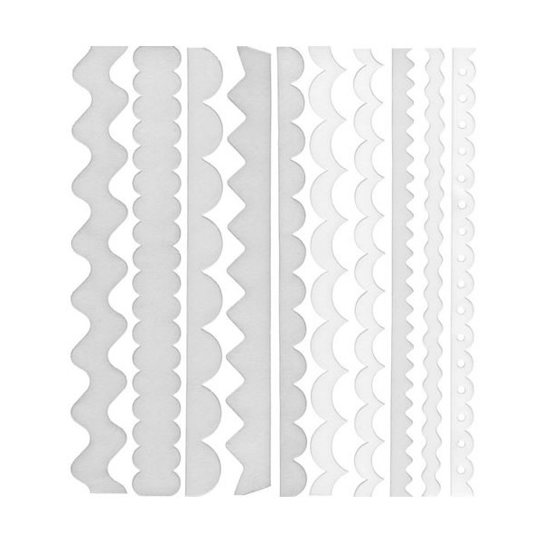 Bazzill Just the edge - Paper Ribbon weiss Avalanche