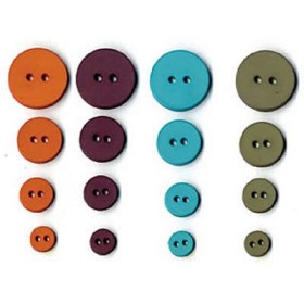 Artemio - Street Buttons, 36 pcs, 9-20mm