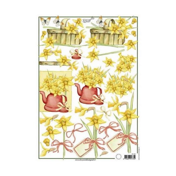 Patterned sheet Narcissus