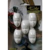 Plaster face African woman 4.5cm, 5 pcs