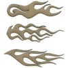 Flames, 3 pcs, 11.5x3.5cm