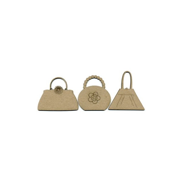 Handbags, 3 pcs, 8x6.5cm