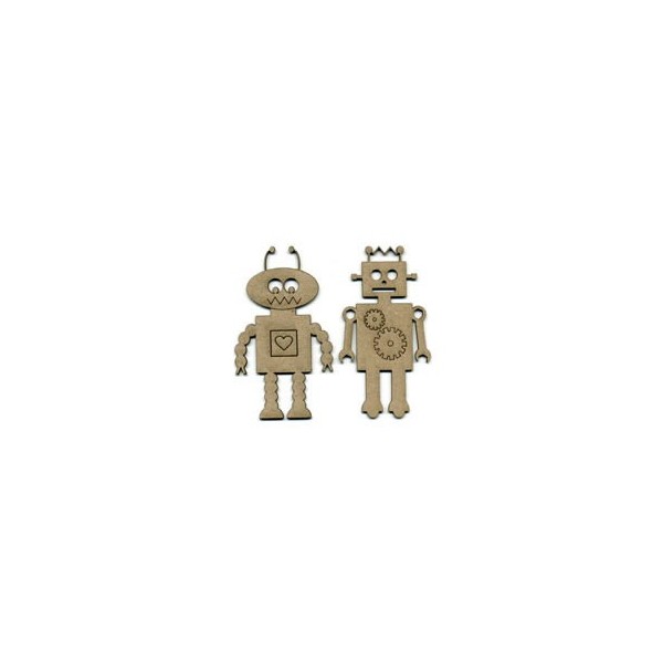 Robots, 2pcs, 9.5x5cm