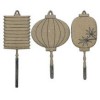 Oriental Lanterns, 3 pcs, 3x10cm