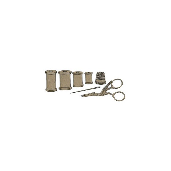 Sewing kit, 7 pcs, 1.5-8.5cm