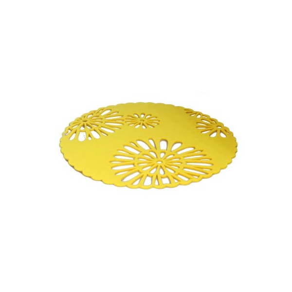 Placemat, yellow felt, 30cm