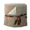 Zweifarbigen Filzband, braun/beige, 15x50cm