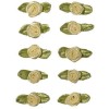 Petites roses sur noeud, 10mm/10pcs, crème