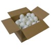 Batch of 50 white plastic eggs, 60mm