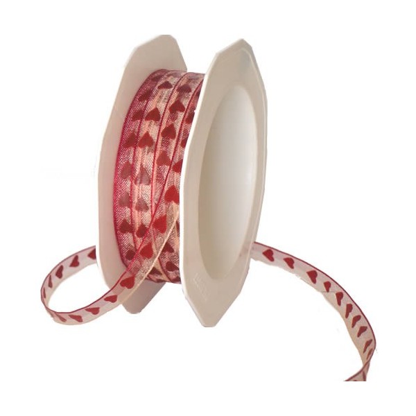 Ribbon Lovely red, 7mm/2.5m
