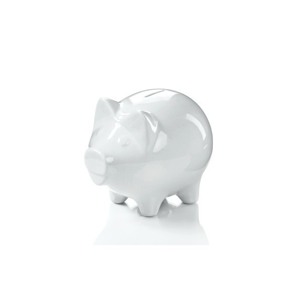 Piggy bank 17x14cm, with lock/key