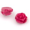 Rosas de resina, 15mm, pink, 5 pzas
