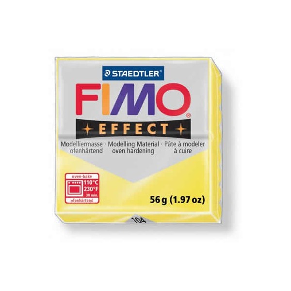 FIMO effect jaune transparent