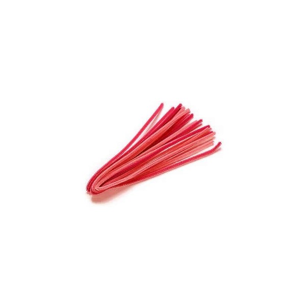 Pipe cleaners, 10 pces, red mix