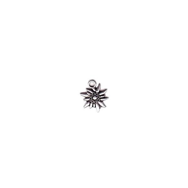 Pendentif edelweiss, 13mm, 1 pièce