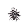 Colgante Edelweiss 13mm, color plata, 1 unidad