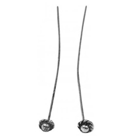 Chevilles à prisme tête bijou, 60/0.8mm, 5 pcs