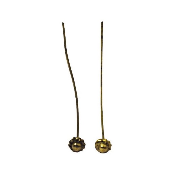 Decorative head pins, 60/0.8mm, 5 pcs