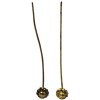 Decorative head pins, 60/0.8mm, 5 pcs