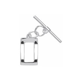 Clasp square, color : silver, 1pce