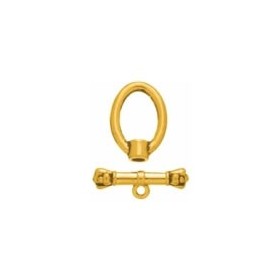 Clasp ovale, color : gold, 4 pces