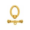 Clasp ovale, color : gold, 4 pces