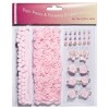 Pom poms & Flowers Embellishment, pink