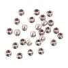 Metallschmelz (Quetschperlen), platin, 2.5mm, 30 pcs