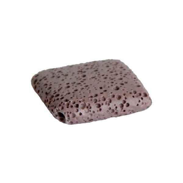 Lava bead, 31x31mm, lilac, 1 pce