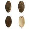 Decoracion de coco, ovalado, 30mm, marrón