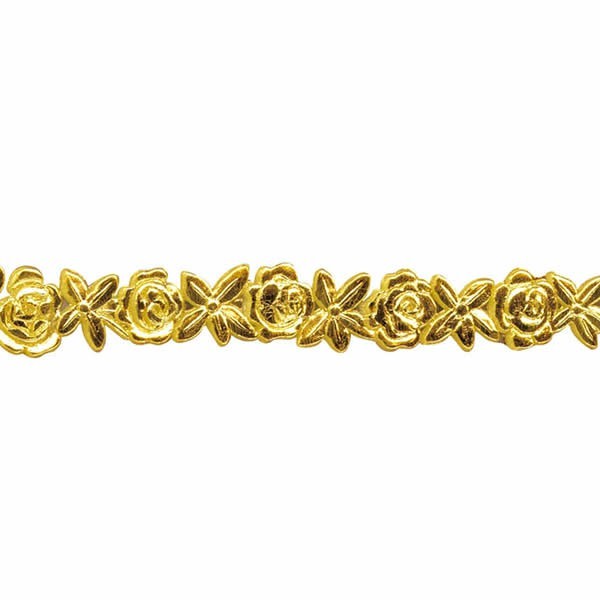 Bordura de cera, rosas color oro
