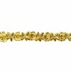 Bordura de cera, rosas color oro