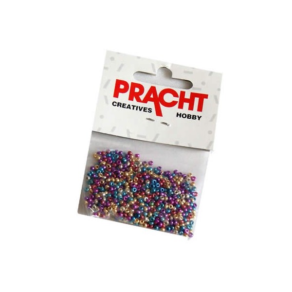 Perles mix, 17g, couleur métallisées