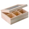 Tea box 6 compartments 22x16x9cm