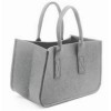 Bolso de fieltro, gris 38x20x24cm