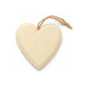 Corazon de madera beige 5x5x0.9