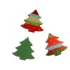 Trees red/green, 3.7cm, 8 pcs