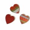 Hearts red/green, 3.7cm, 8 pcs