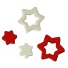Foam Stars, red/white, 12/25mm