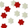 Foam Stars, red/white, 10mm