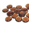 Glass nuggets, Ø2cm brown, 200g