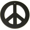 Colgante Peace, negro, 15mm, 4 pzas