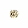 Perles style Shamballa, 10mm, crystal, 4 pcs
